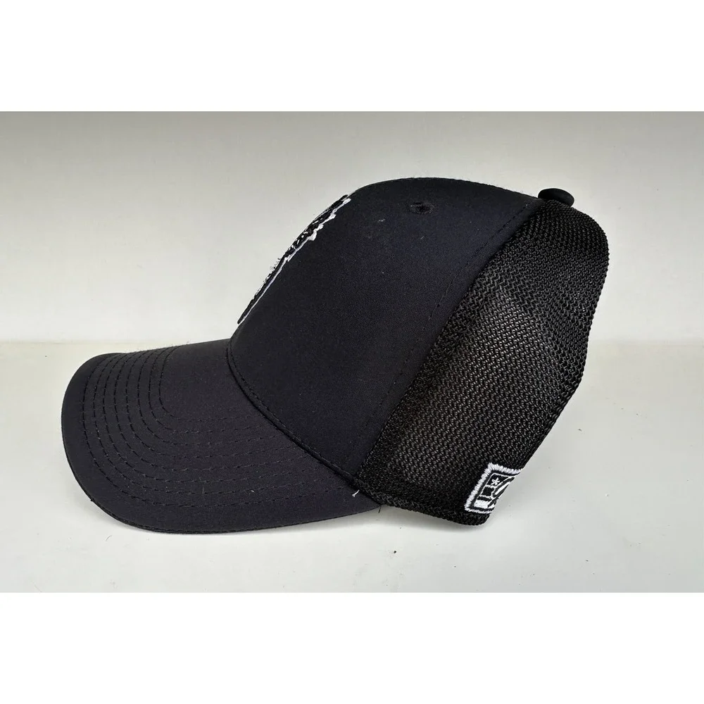 The Game - Embroidered Pineapple‎ Skull Head - Black Fitted Trucker Hat, Size M